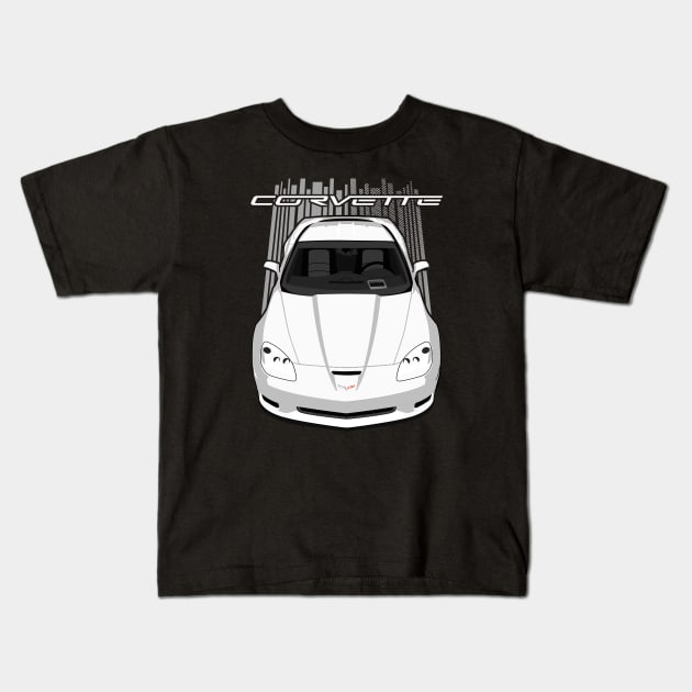 Corvette C6 Z06 - White Kids T-Shirt by V8social